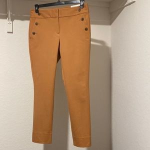 Loft Outlet Skinny Ankle Pant in Autumn Yellow, Size 8, Never Worn